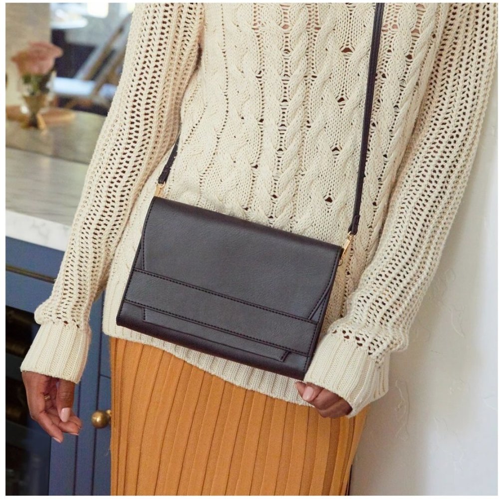 Summer & Rose Black Celine Crossbody Purse